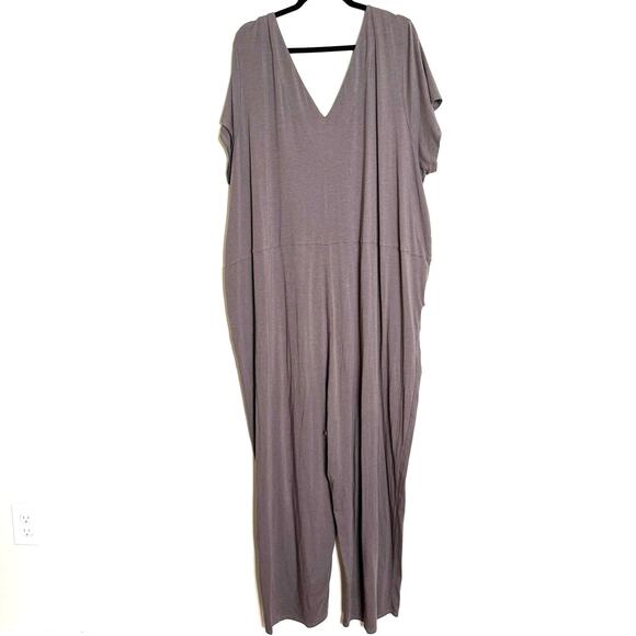 Universal Standard Jemma V Neck Jumpsuit Brown Size XL - Picture 2 of 4